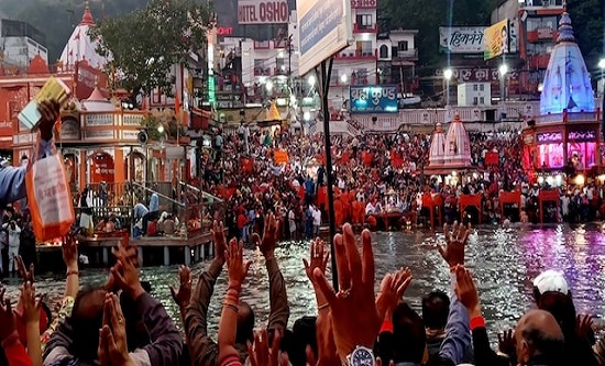 Ganga Aarti at Har Ki Pauri, Haridwar